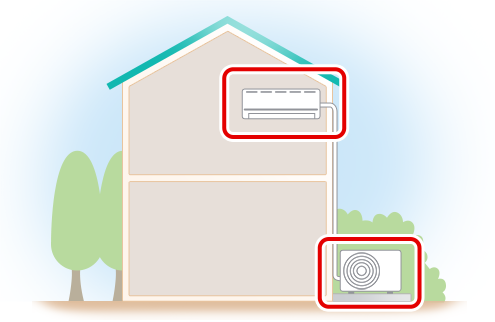 エアコンの室外機は、室内機と同じ階に設置できますか？